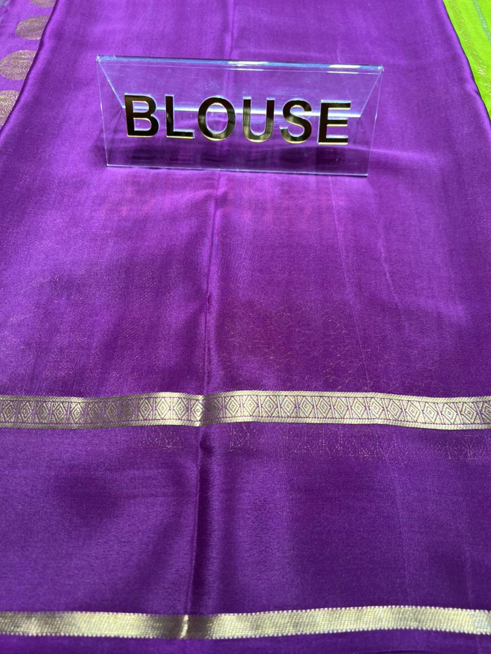 Pure Mysore Silk Saree.