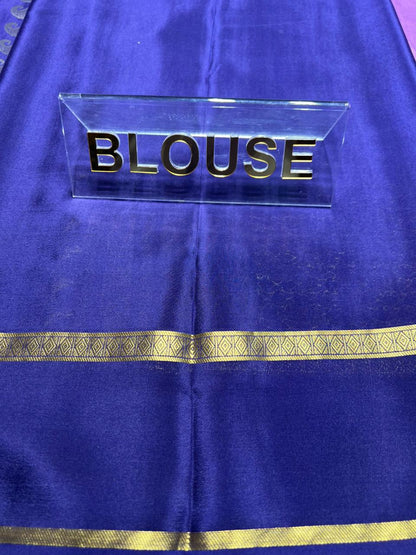 Pure Mysore Silk Saree.