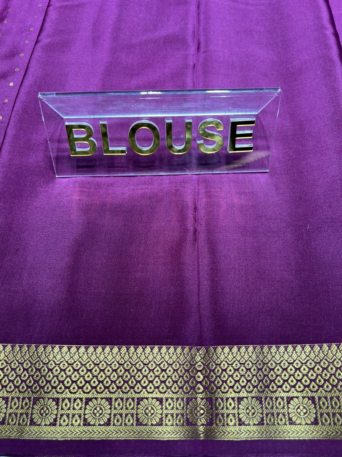 Pure Mysore Silk Saree.