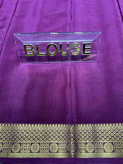 Pure Mysore Silk Saree.