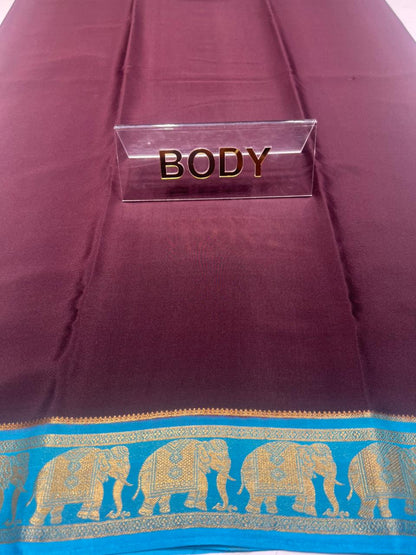 Pure Mysore Silk Saree.
