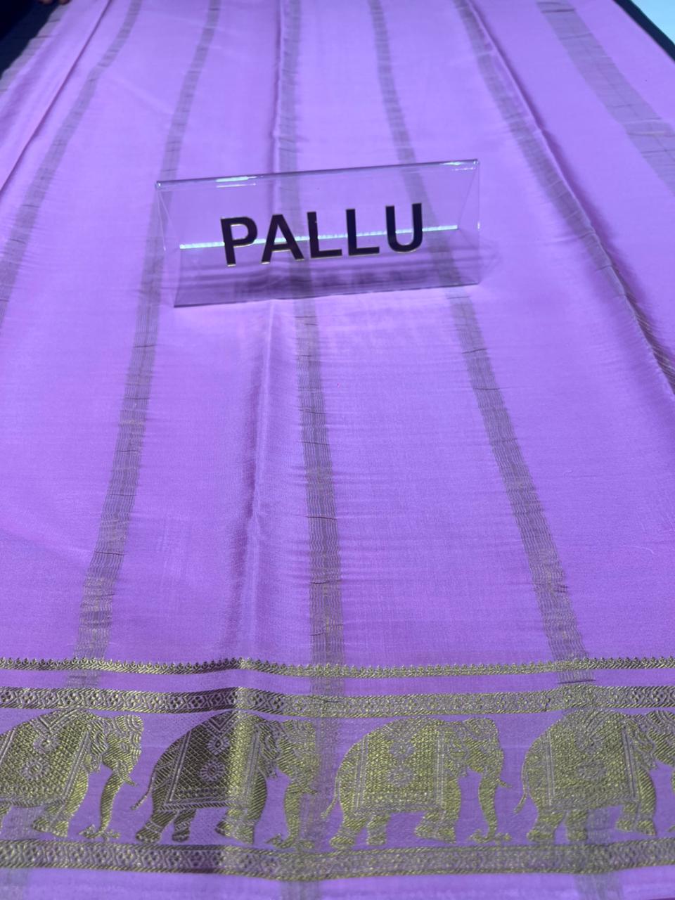 Pure Mysore Silk Saree.