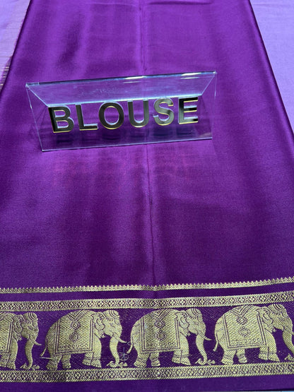 Pure Mysore Silk Saree.
