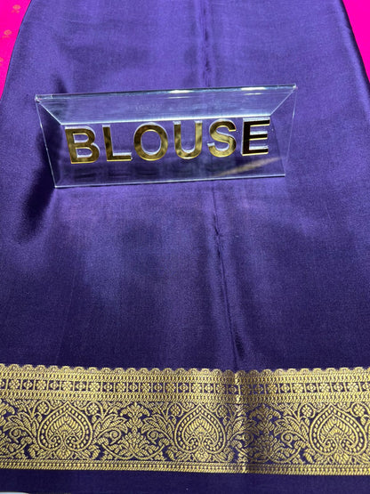 Pure Mysore Silk Saree.