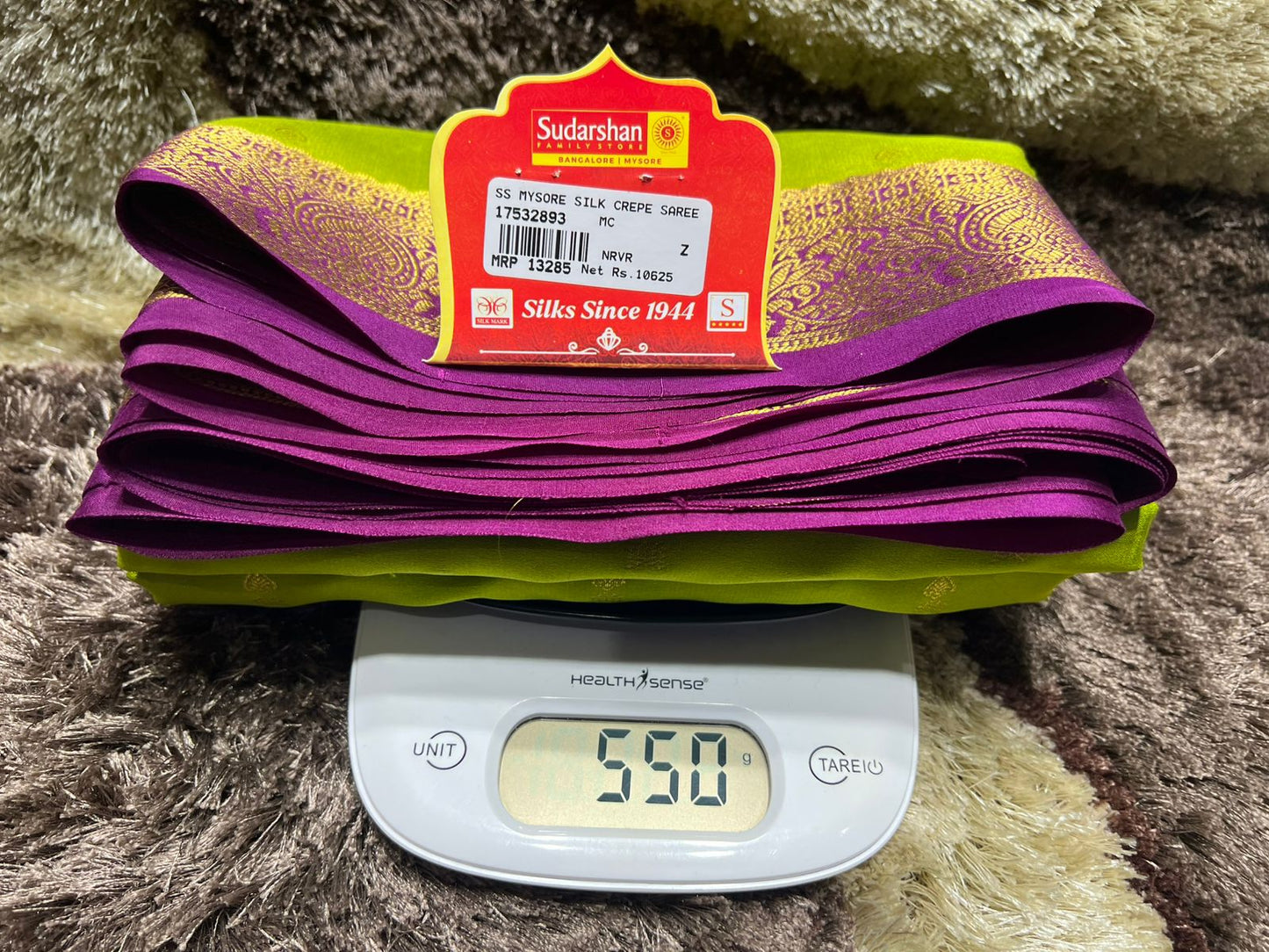 Pure Mysore Silk Saree.