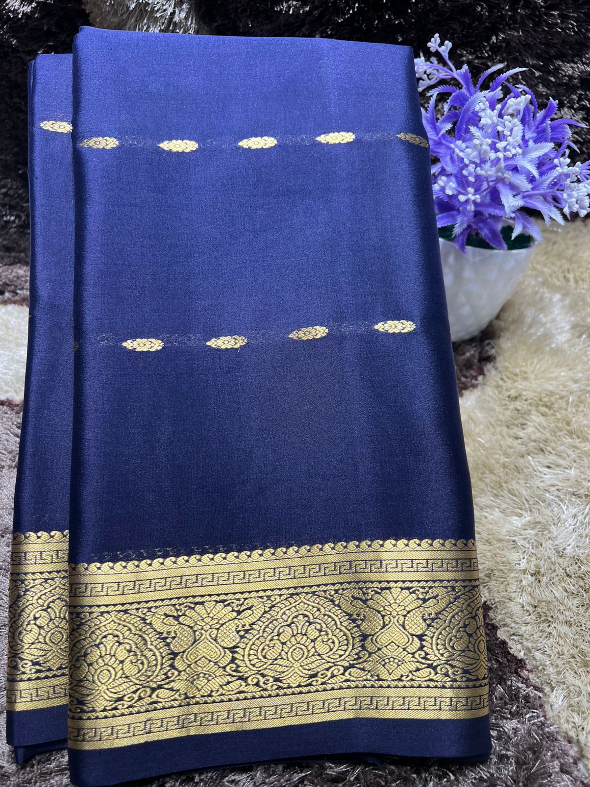 Pure Mysore Silk Saree ( 60 Grams )