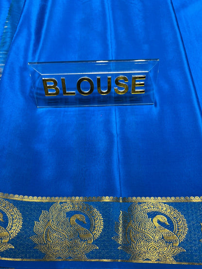 Pure Mysore Silk Saree.