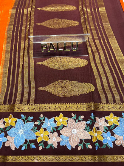 Pure Mysore Silk Saree.