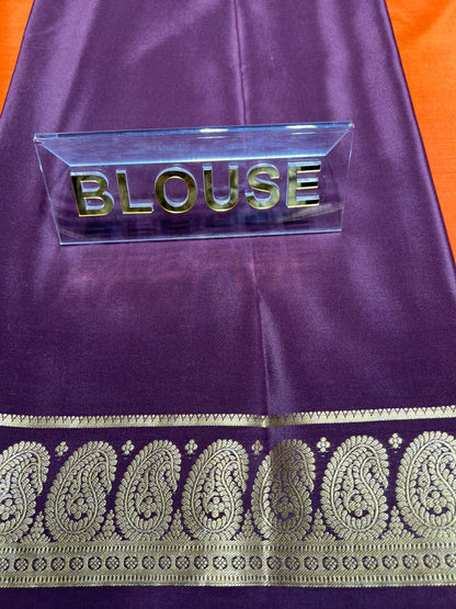 Pure Mysore Silk Saree.