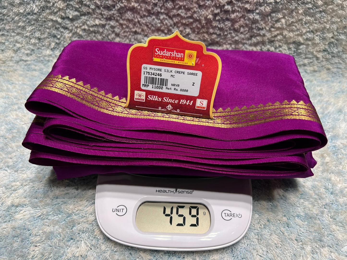 Pure Mysore Silk Saree.