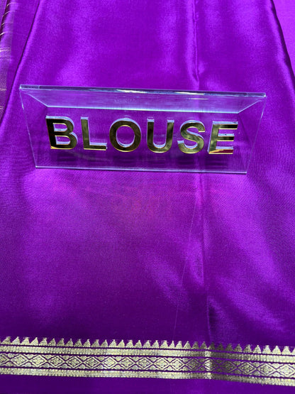 Pure Mysore Silk Saree.