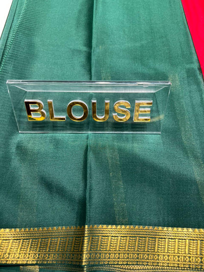 Pure Mysore Silk Saree ( 60 Grams )