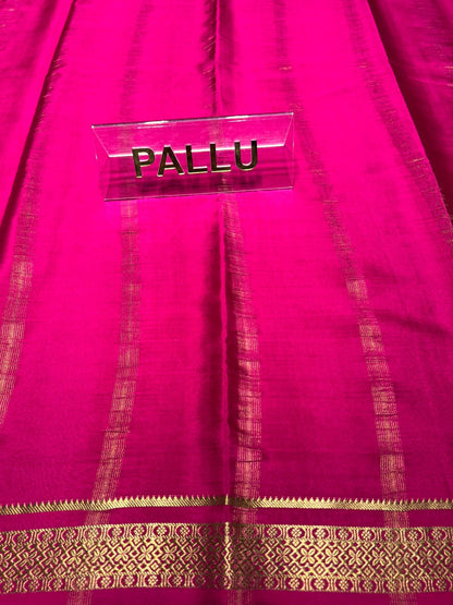 Pure Mysore Silk Saree.