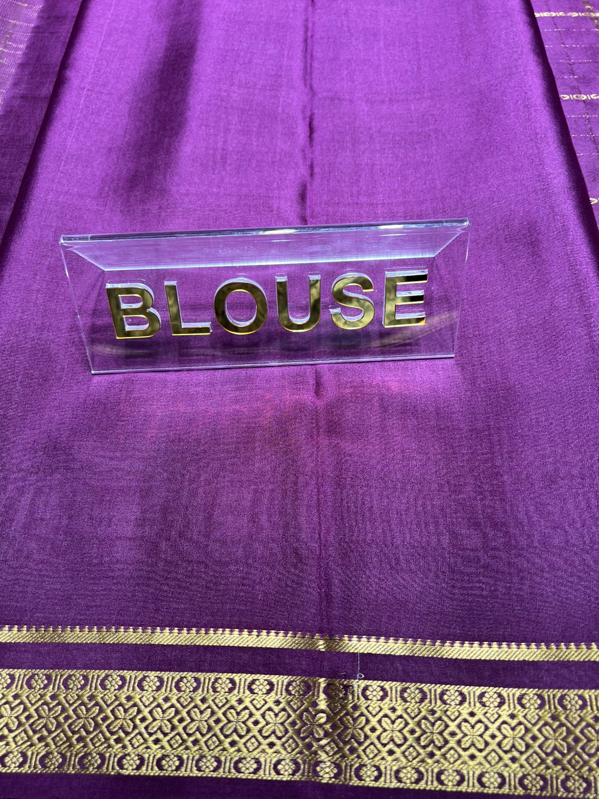 Pure Mysore Silk Saree.