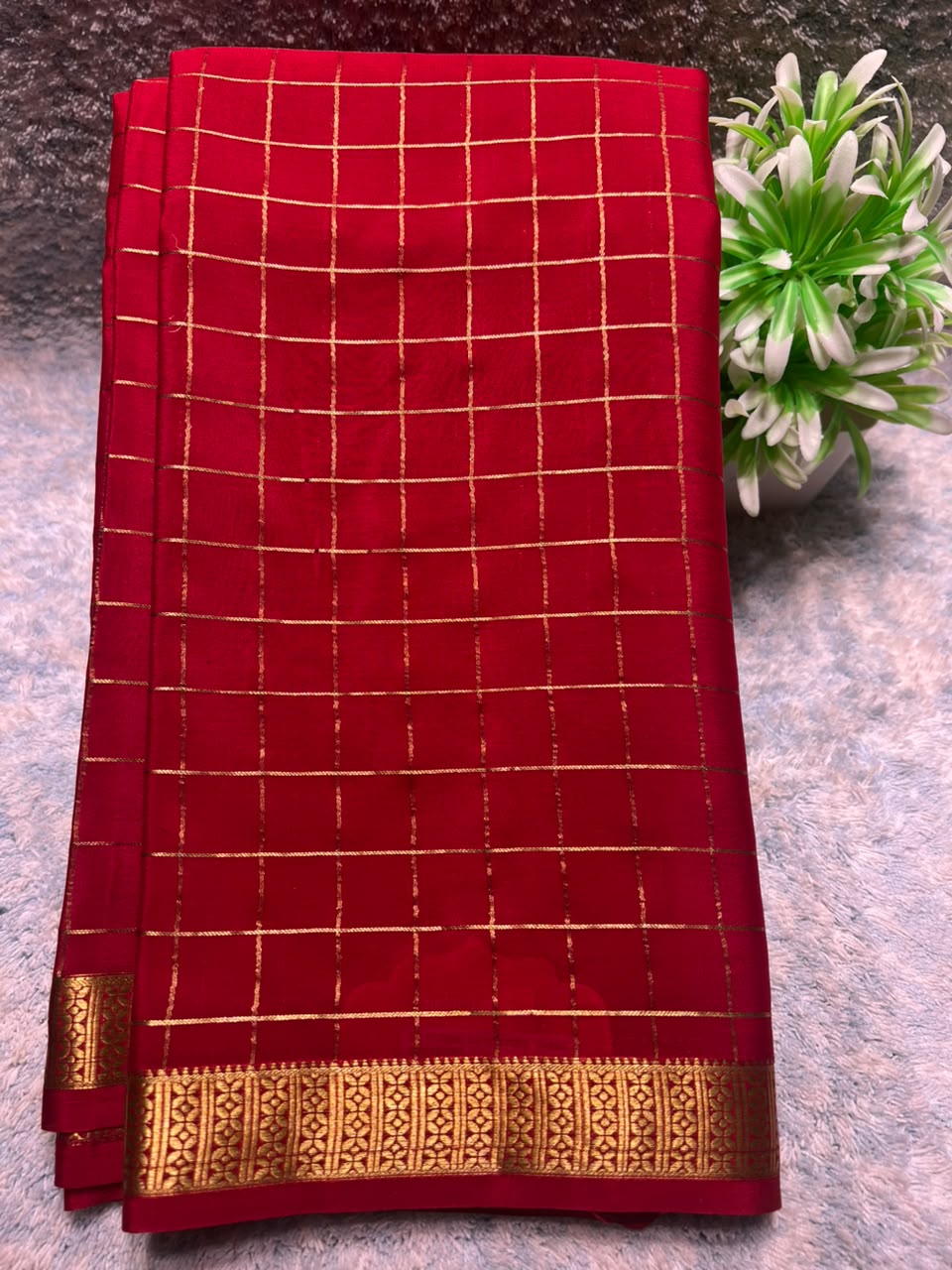 Pure Mysore Silk Saree ( 60 Grams )