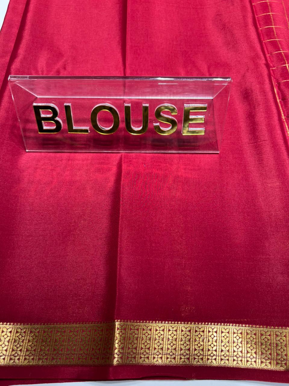 Pure Mysore Silk Saree ( 60 Grams )