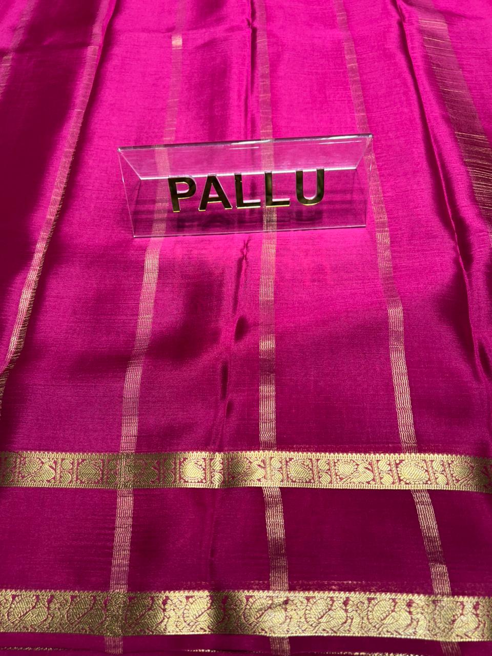 Pure Mysore Silk Saree ( 60 Grams )