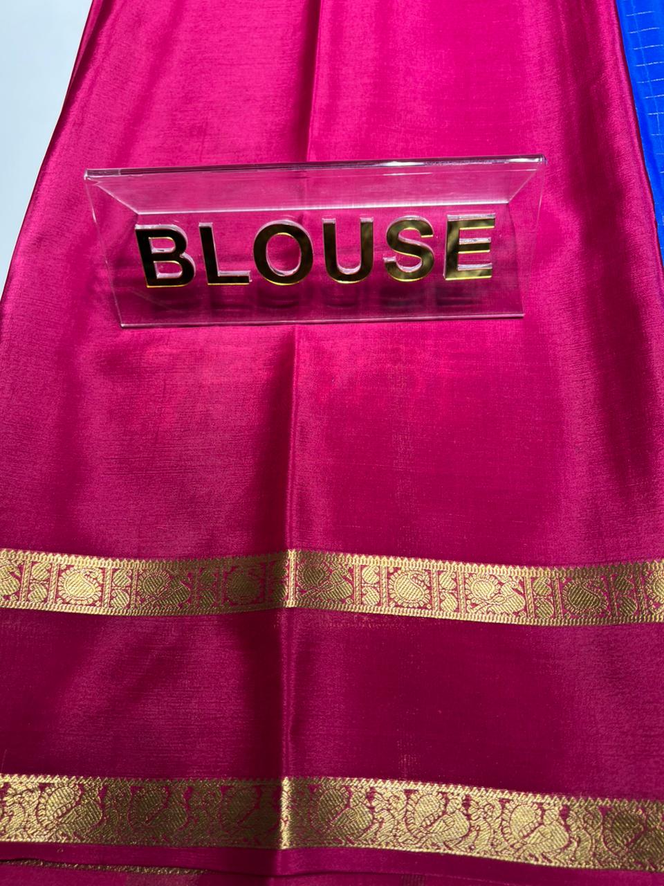Pure Mysore Silk Saree ( 60 Grams )