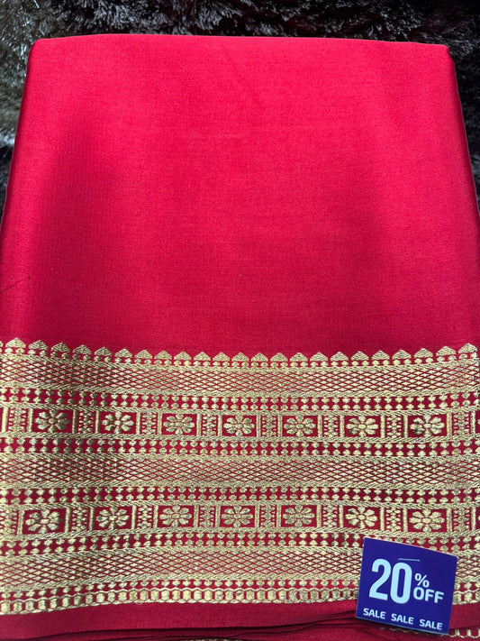 Pure Mysore Silk Saree(100 Gsm)