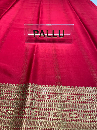 Pure Mysore Silk Saree.( 100 Gsm )
