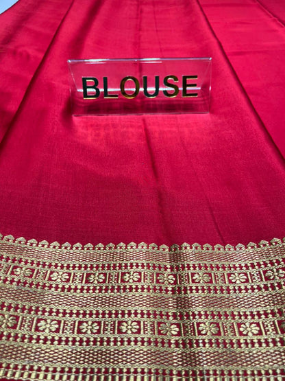 Pure Mysore Silk Saree.( 100 Gsm )