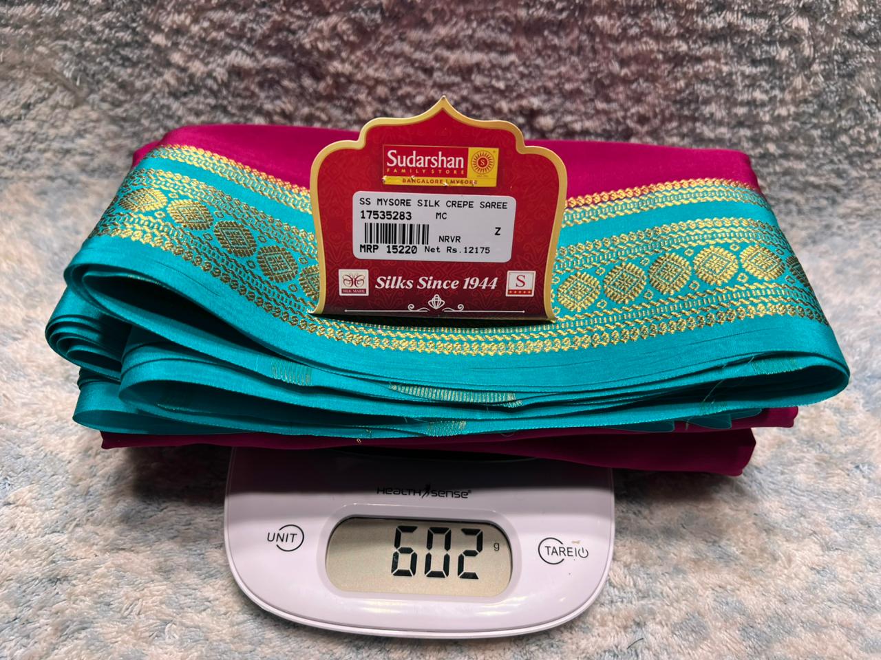 Pure Mysore Silk Saree.