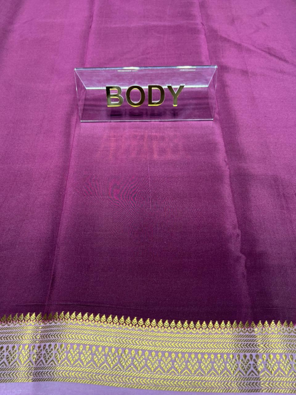 Pure Mysore Silk Saree.