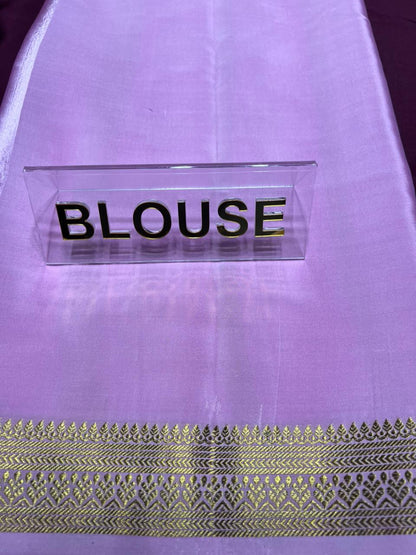 Pure Mysore Silk Saree.