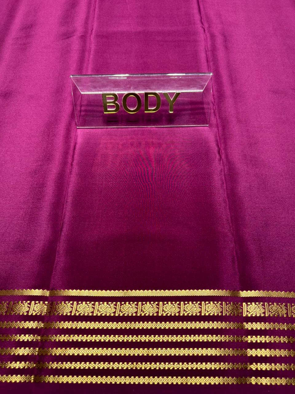 Pure Mysore Silk Saree.