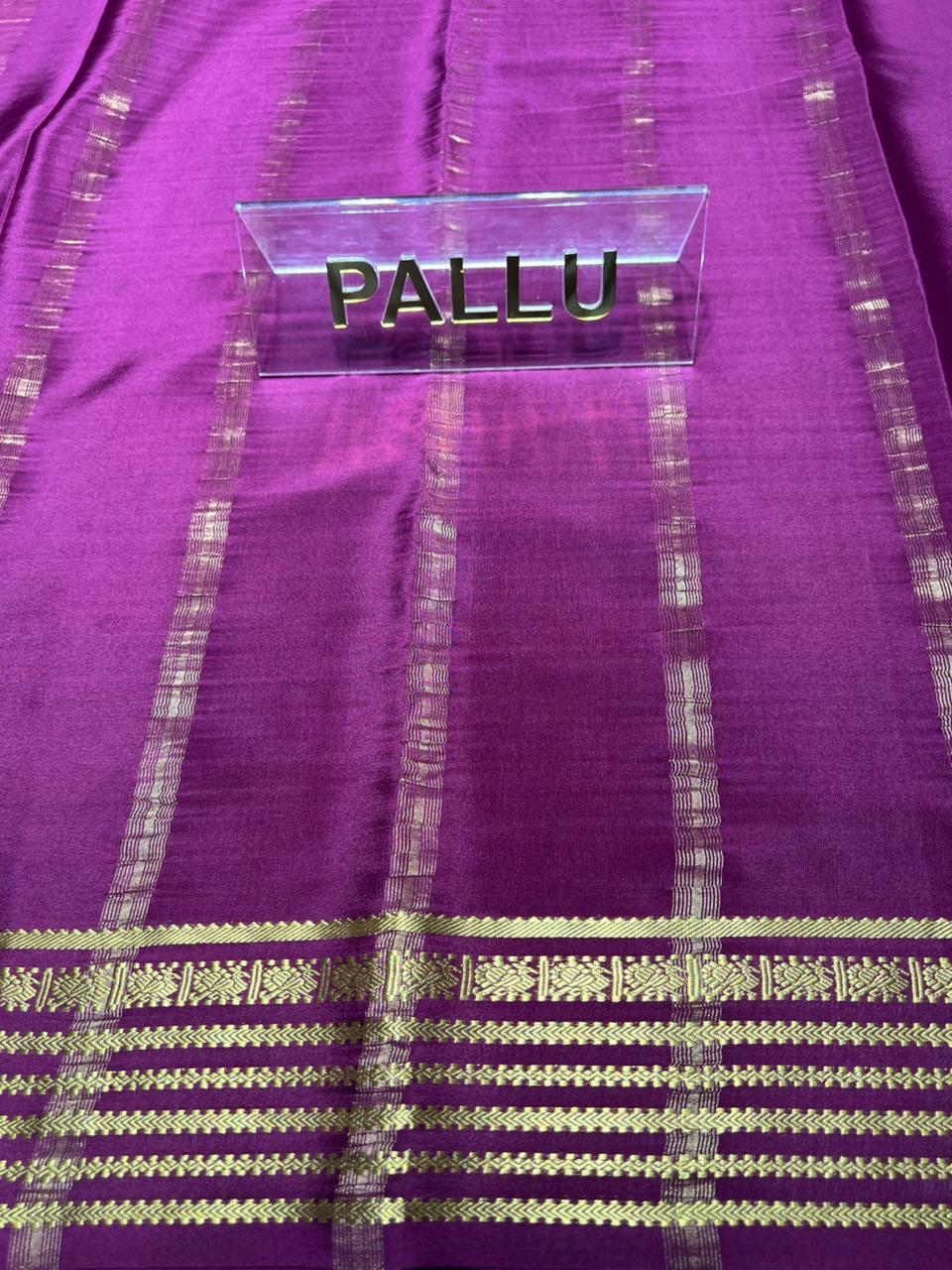 Pure Mysore Silk Saree.