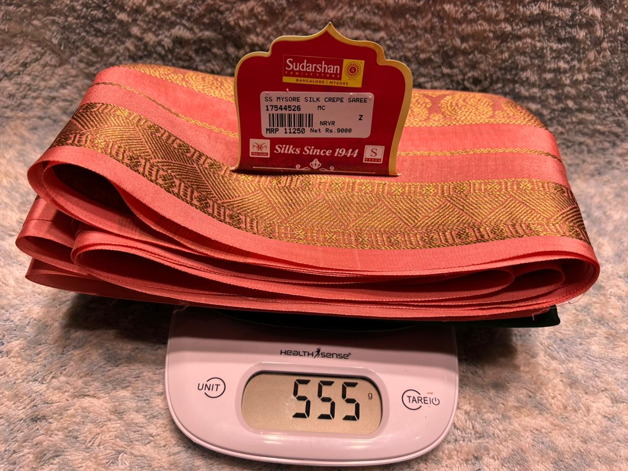 Pure Mysore Silk Saree.