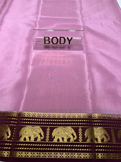 Pure Mysore Silk Saree.