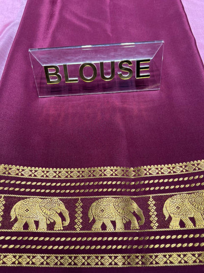 Pure Mysore Silk Saree.