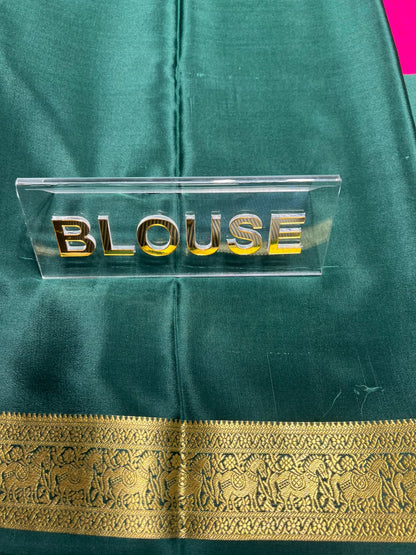 Pure Mysore Silk Saree.