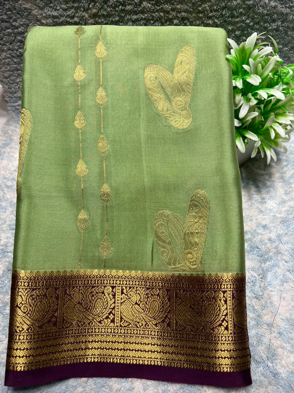 Pure Mysore Silk Saree.