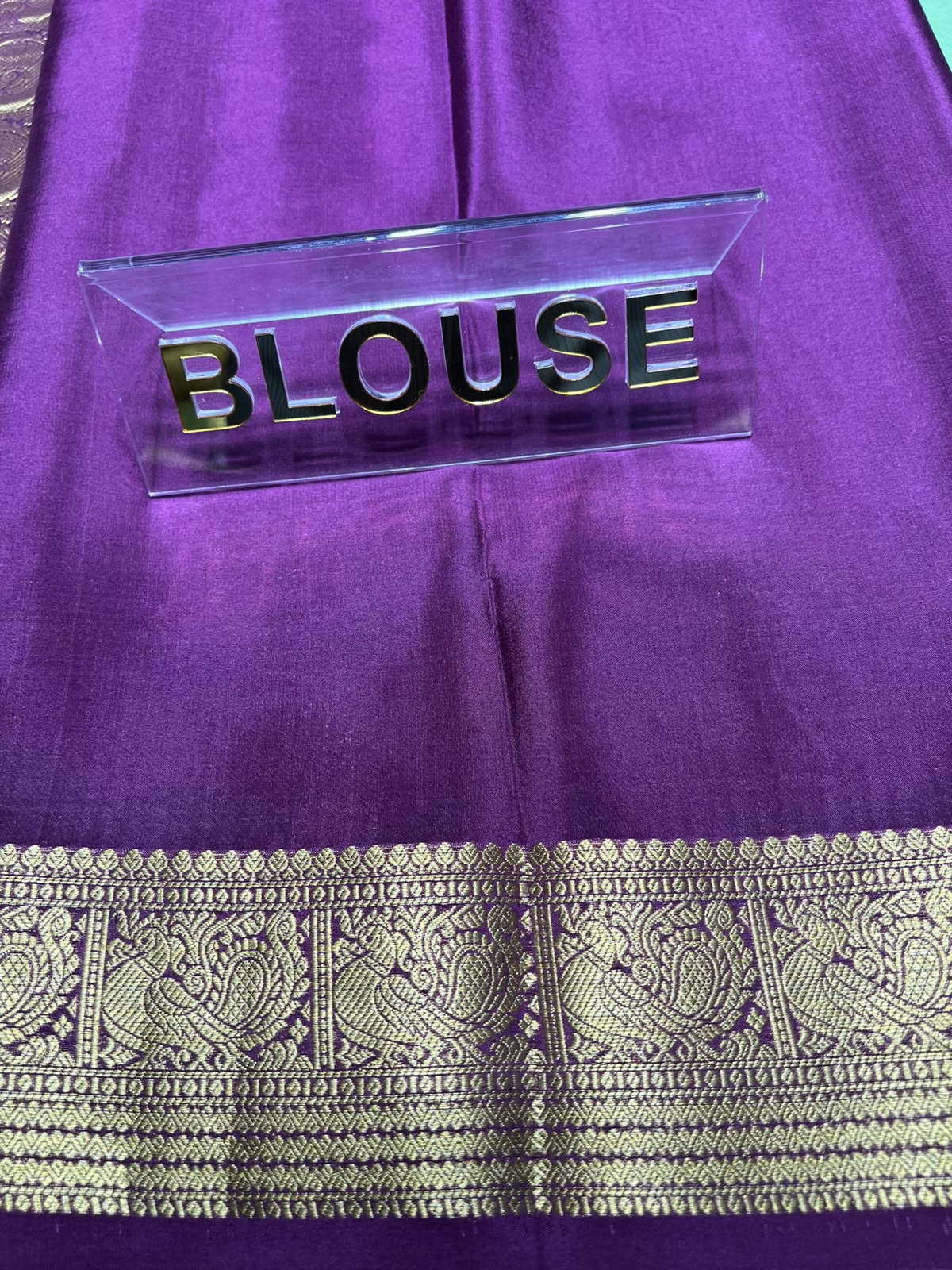 Pure Mysore Silk Saree.