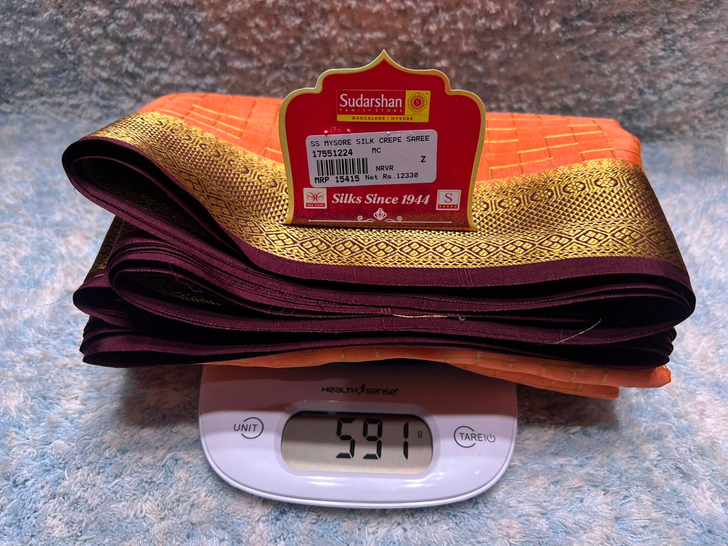 Pure Mysore Silk Saree.
