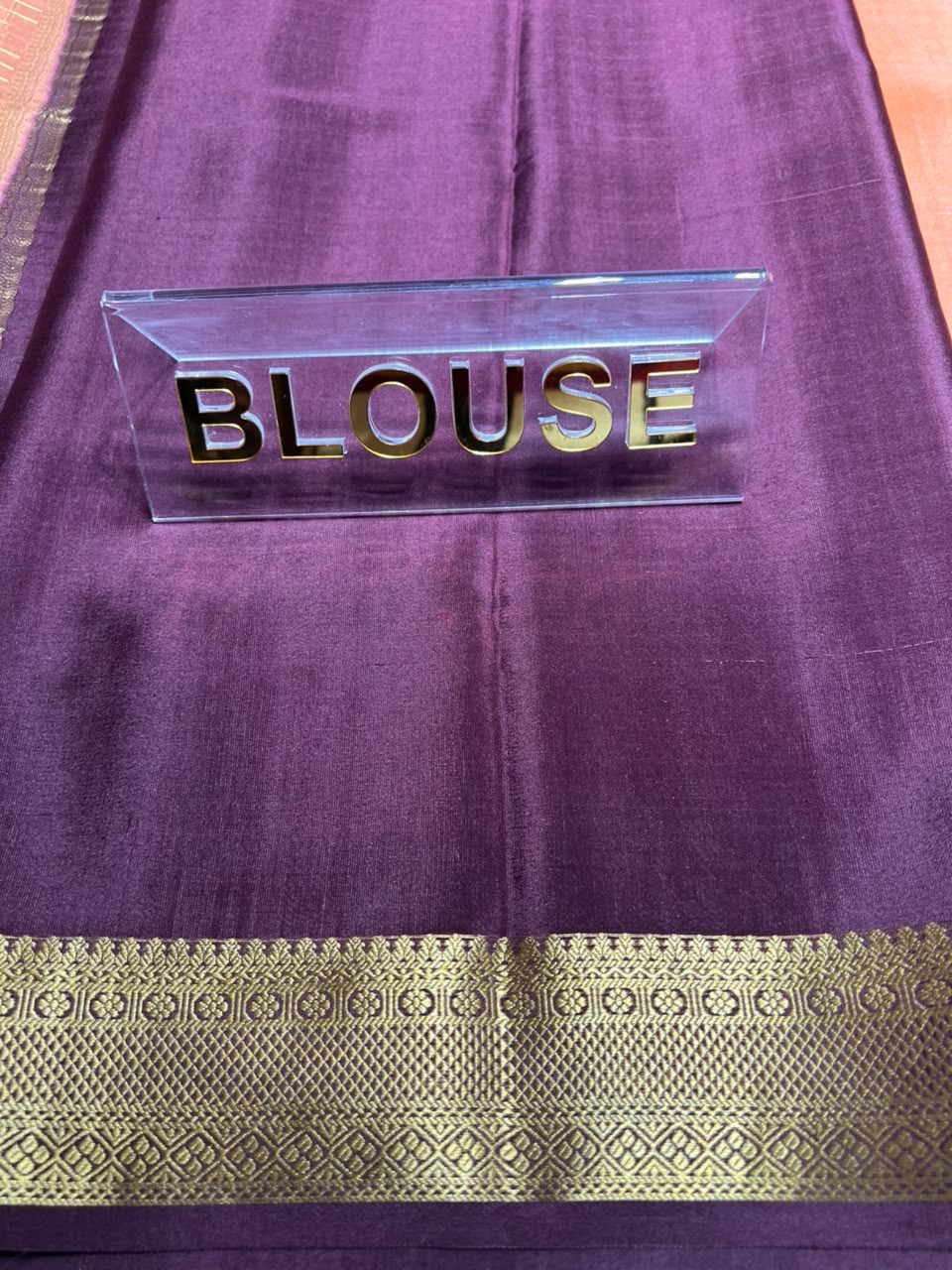 Pure Mysore Silk Saree.