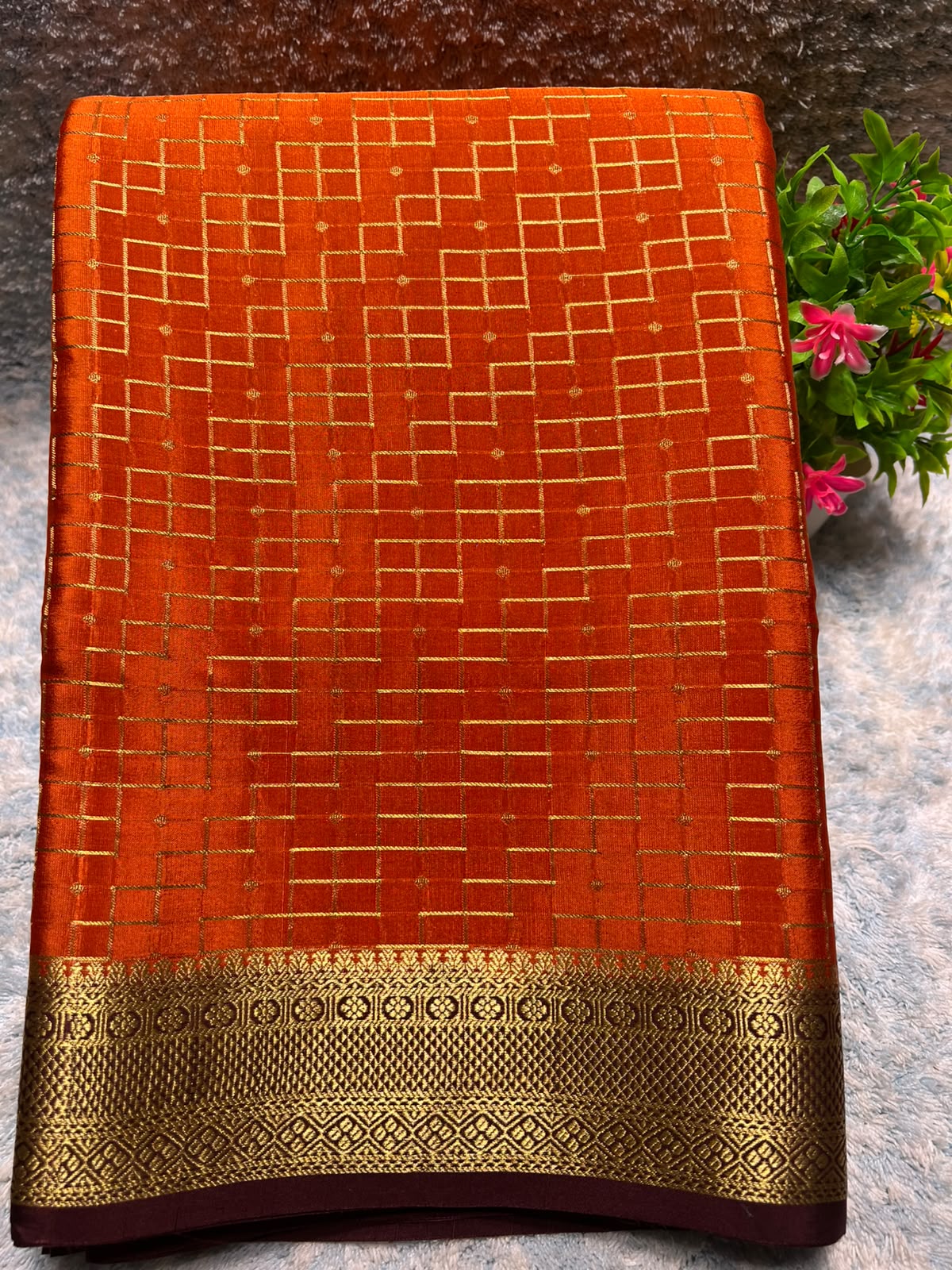 Pure Mysore Silk Saree.