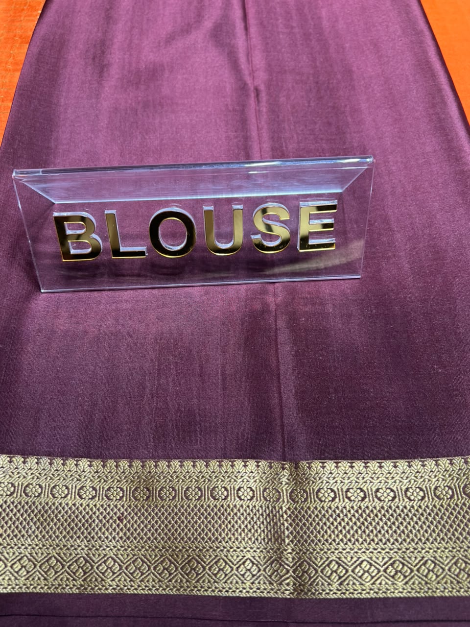 Pure Mysore Silk Saree.