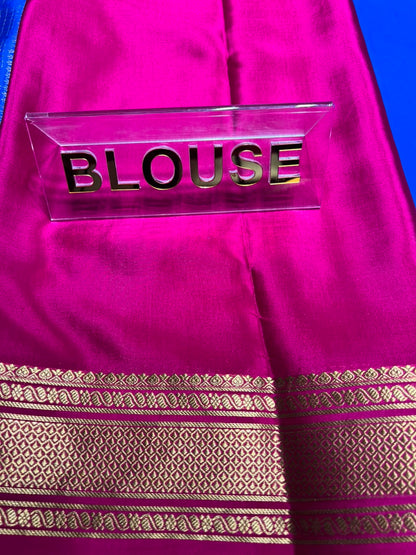 Pure Mysore Silk Saree.