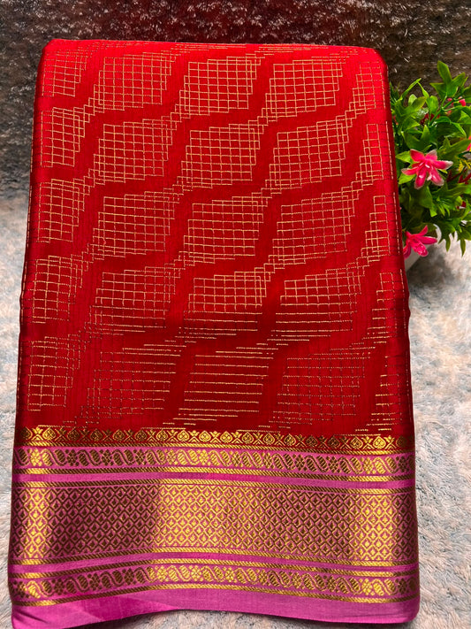 Pure Mysore Silk Saree.
