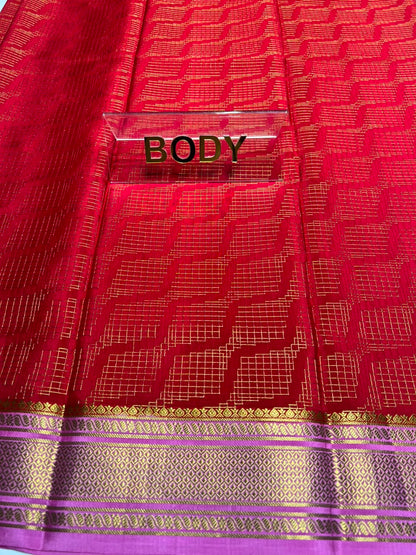 Pure Mysore Silk Saree.