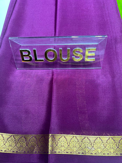 Pure Mysore Silk Saree ( 60 Grams )