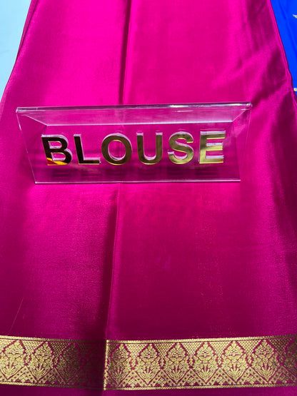 Pure Mysore Silk Saree ( 60 Grams )