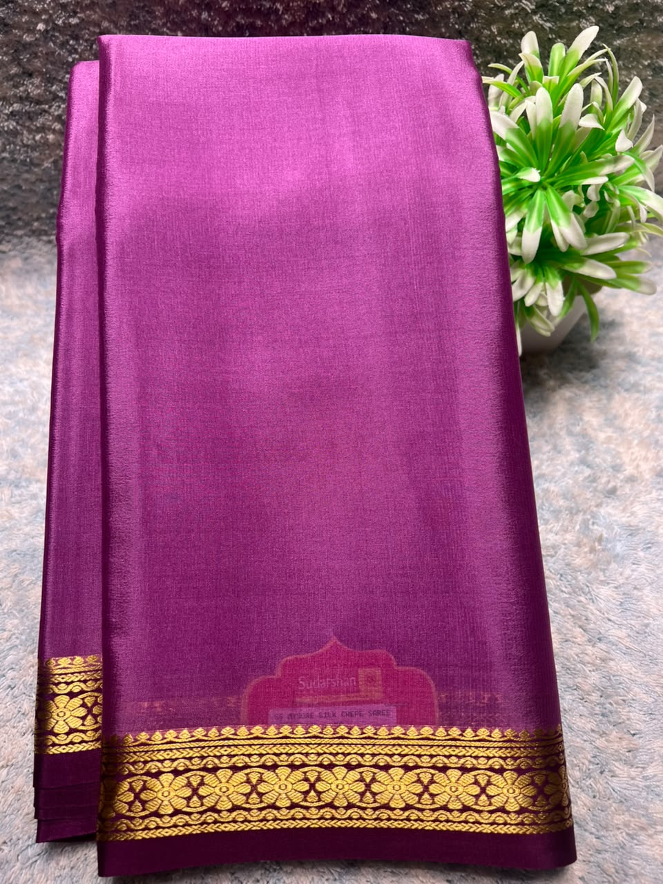 Pure Mysore Silk Saree ( 60 Grams )