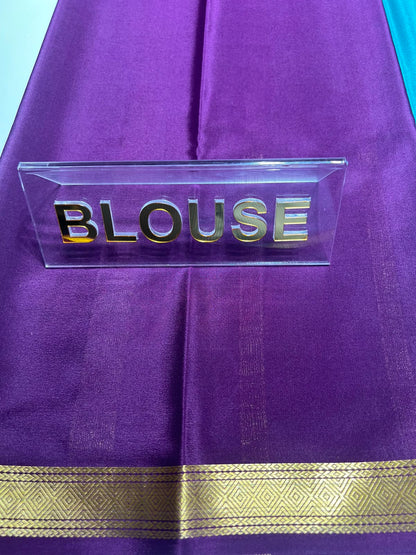 Pure Mysore Silk Saree ( 60 Grams )