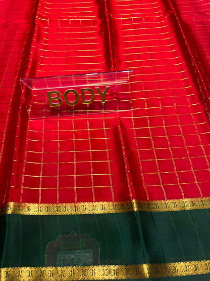 Pure Mysore Silk Saree ( 60 Grams )