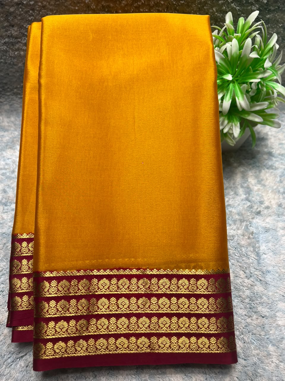 Pure Mysore Silk Saree ( 60 Grams )