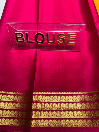 Pure Mysore Silk Saree ( 60 Grams )